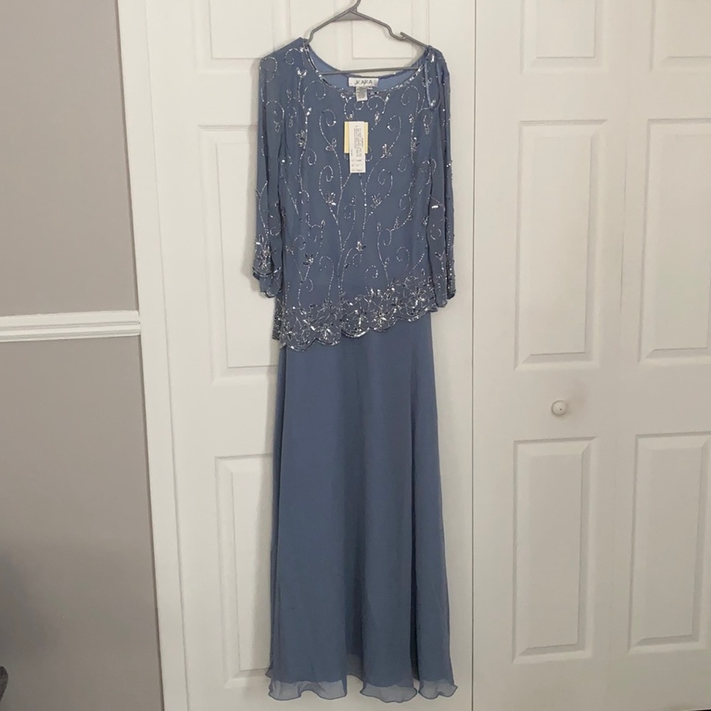 JKARA beaded gown